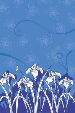 花纹纹理花卉平面广告矢量图背景