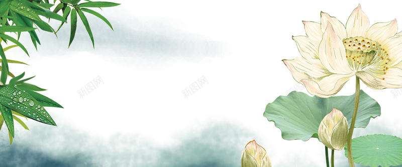 中国风手绘荷花初夏背景psd设计背景_88icon https://88icon.com 中国画 中国风 古典 唯美 墨水 复古 大气 广告 文艺 水墨 立夏 素材 绘画 背景 设计