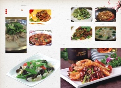 中国风美味菜肴菜单美食元素背景海报