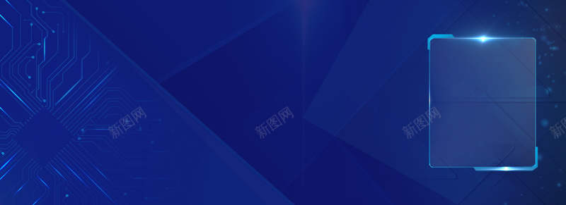 蓝色科技海报banner背景psd设计背景_88icon https://88icon.com 海报banner 渐变 科幻 科技 科技光 科技感 线路 蓝色