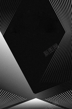 黑色简约线条科技海报背景背景