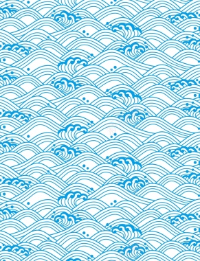 矢量古典中国风海水纹背景背景