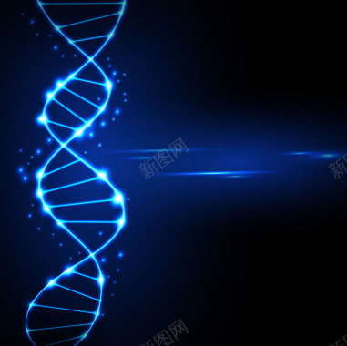 护士节DNA科幻海报背景矢量图背景