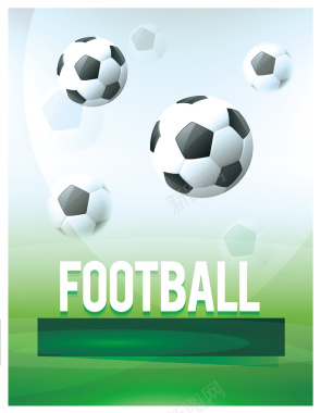 足球俱乐部海报背景矢量图背景