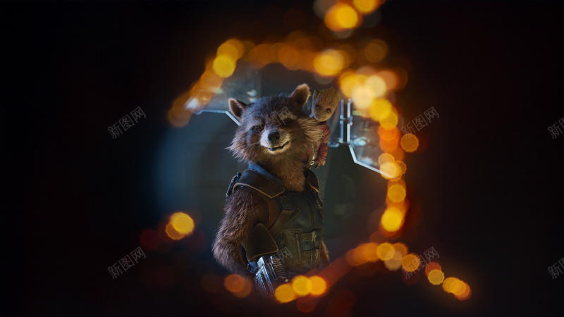 狸猫与小木偶jpg设计背景_88icon https://88icon.com 动漫 卡通 梦幻 狸猫