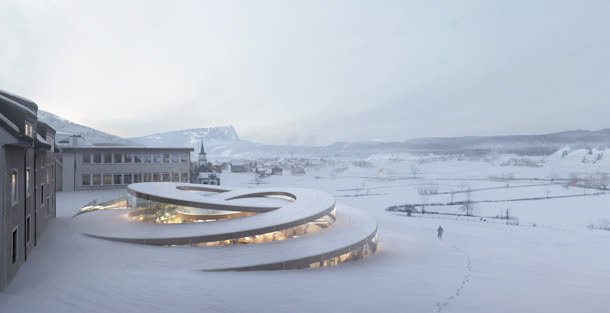 冬季白色雪地建筑物jpg设计背景_88icon https://88icon.com 冬季 建筑物 白色 雪地