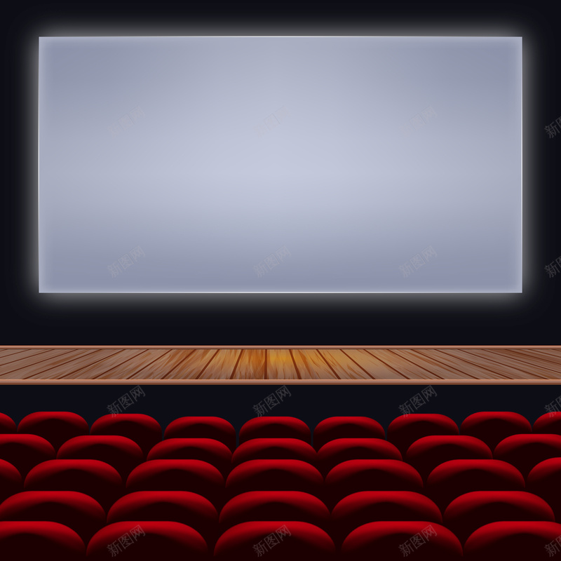 灰色调的电影院广告宣传背景图矢量图ai设计背景_88icon https://88icon.com 剧院 电影 电影院 电影院广告 电影院广告背景 红色椅 荧屏 荧幕 矢量图