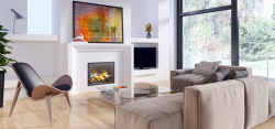 空间家居客厅抽象装饰画与沙发摄影轮播图高清图片