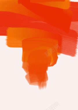 橘红水彩抽象商务宣传册背景矢量图背景