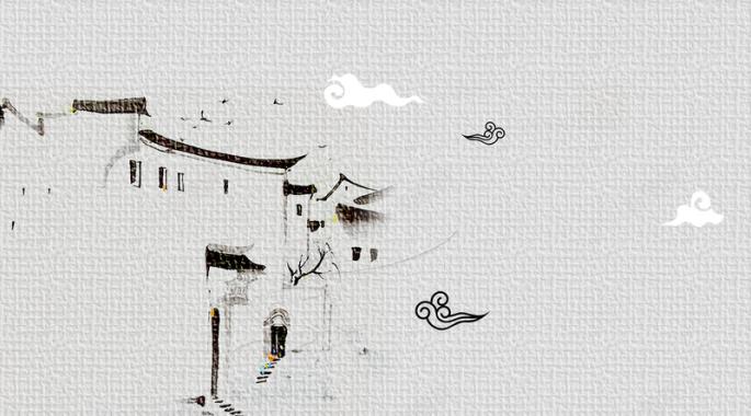 环游世界古镇旅游背景