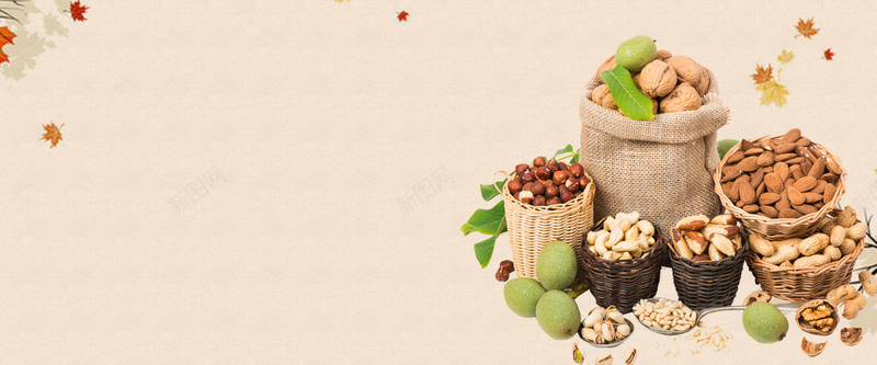 吃货节坚果大促销树叶小清新背景psd设计背景_88icon https://88icon.com 几何 坚果 小清新 广告 淘宝 电商 素材 纹理 美食 背景 设计 食品 食物