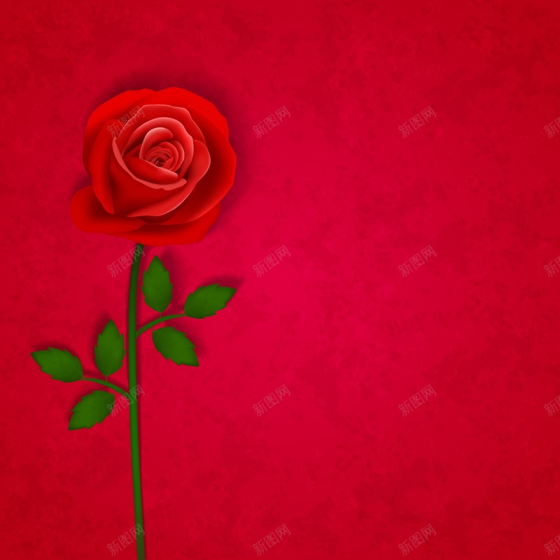 红色玫瑰矢量图ai设计背景_88icon https://88icon.com 七夕 情人节 浪漫 激情 爱情 狂欢 玫瑰 红色 矢量图