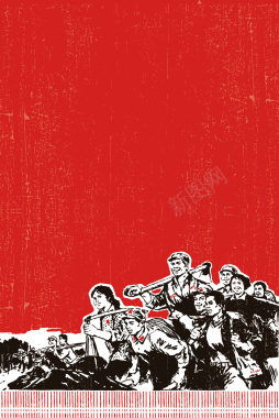 五一劳动节革命时期海报背景矢量图背景