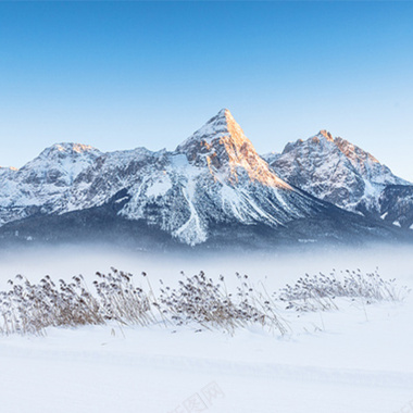 雪山风景背景图摄影图片