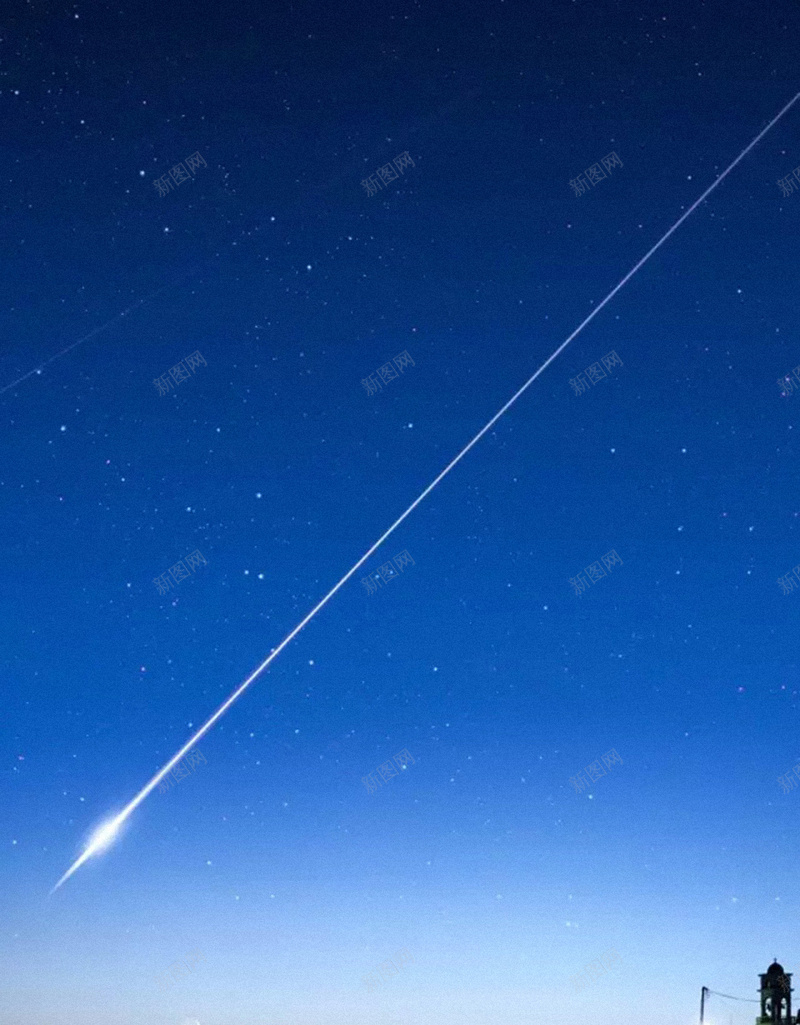 小镇夜景H5背景jpg设计背景_88icon https://88icon.com H5 H5背景 h5 夜空 大气 小镇 建筑 流星 蓝色