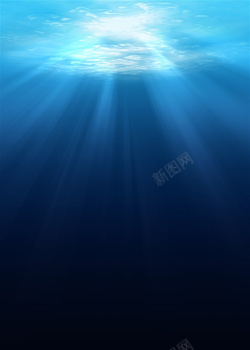 蔚蓝的海水美丽的海底景色海洋背景高清图片