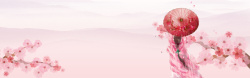 雕栏粉色浪漫中国风背景高清图片