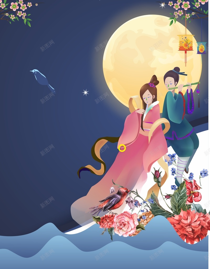 浪漫七夕约会背景cdr设计背景_88icon https://88icon.com 七夕 七夕情人节 三生三情缘 告白 月亮 浪漫 牛郎织女 礼品 礼物 约会 缘分 表白 邂逅