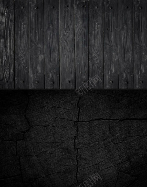 两款黑色木板简约背景背景