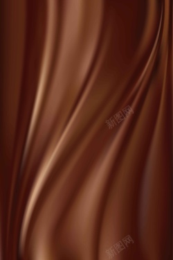 咖啡色布纹背景丝绸咖啡色简约大气背景矢量图高清图片