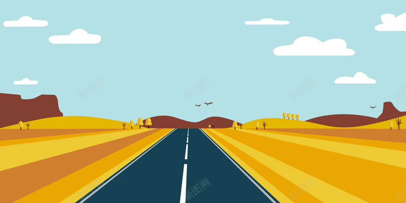 矢量扁平化手绘透视公路背景ai设计背景_88icon https://88icon.com 公路 出国留学 出行 天空 延绵 扁平化 手绘 旅游 旅行 海报 绿树 背景 踏青 远山 透视 风景 矢量图