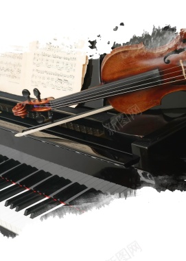 音乐梦想钢琴培训PSD分层背景