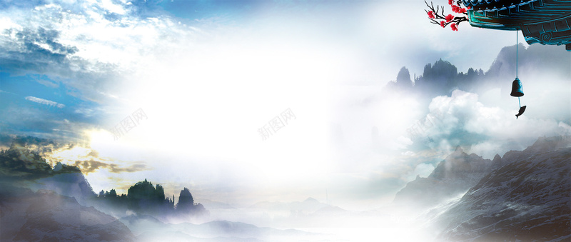 天空云层Banner背景psd_88icon https://88icon.com 云层 大山 天空 摄影 海报banner 蓝天 风景