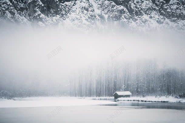 冬季下雪湖面房子海报背景jpg设计背景_88icon https://88icon.com 下雪 冬季 房子 海报 湖面 背景