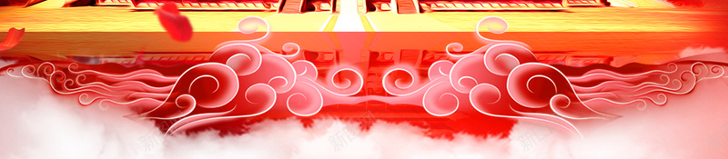 欢度国庆节日庆祝背景图psd设计背景_88icon https://88icon.com 天坛 天安门 孔明灯 欢度国庆 灯笼 红色背景图 背景图