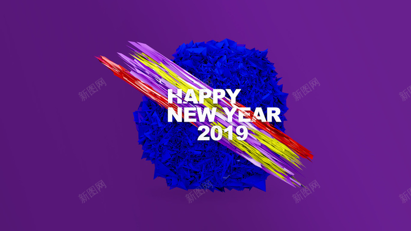 2019新年壁纸psd设计背景_88icon https://88icon.com 2019 2019壁纸 2019新年 新年