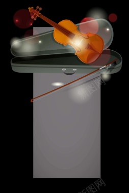 矢量大气音乐社团小提琴演奏乐器海报背景