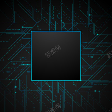 黑色质感科技海报背景矢量图背景