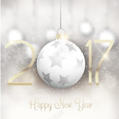 2017新年海报背景矢量图背景