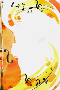 橙色吉他矢量音乐课音乐培训班招生海报高清图片