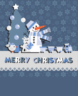 儿童新年活动墙可爱童趣雪人圣诞矢量背景高清图片