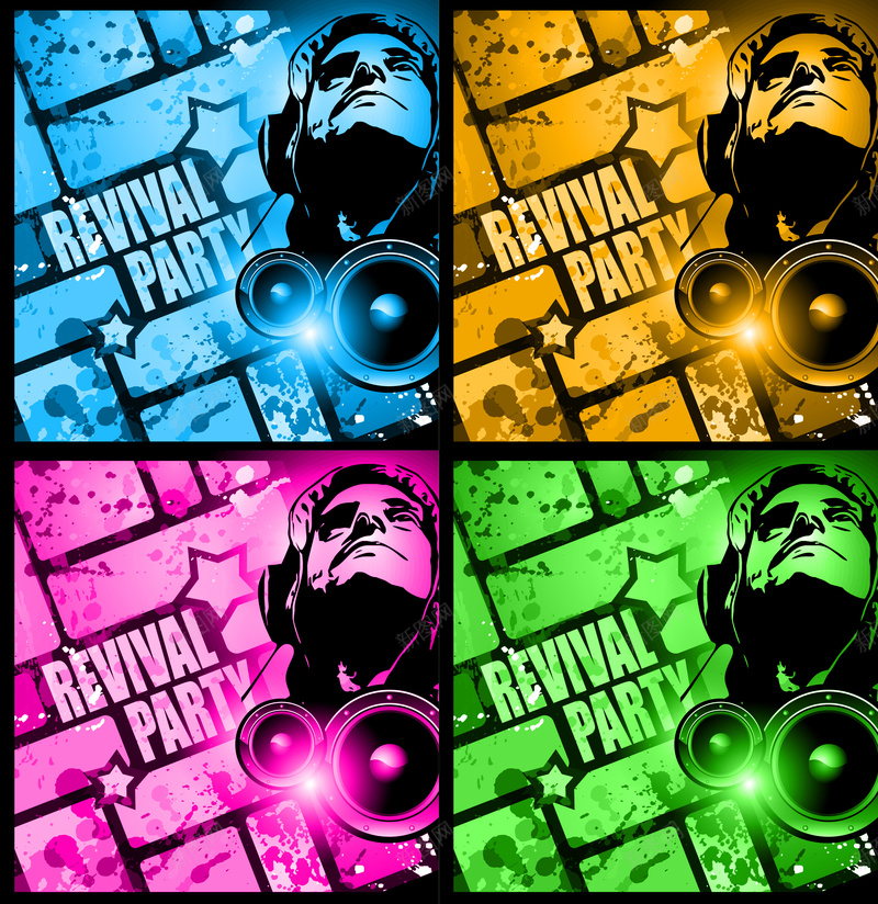 矢量人物耳机彩色墙壁涂鸦背景ai设计背景_88icon https://88icon.com 人物 墙壁涂鸦 彩色 海报 矢量 素材 耳机 背景 矢量图