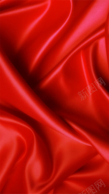 红色奢华光感丝绸h5背景背景