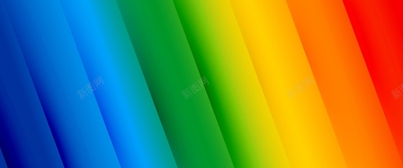 七彩彩虹色简约斜色块淘宝背景矢量图背景