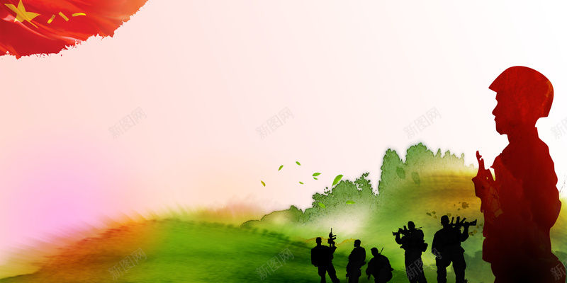 军人剪影简约八一建军节海报背景jpg设计背景_88icon https://88icon.com 8月1日 军人剪影 军人生活 军营海报 军队海报 广告设计 建军节 海报背景 激扬 热血中国 简约海报