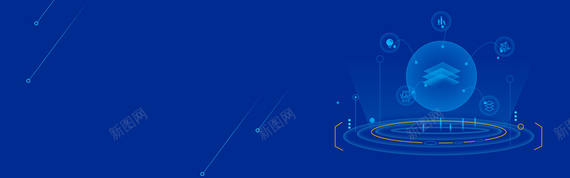 蓝色商务科技背景海报bannerpsd设计背景_88icon https://88icon.com banner 商务 大气 扁平 海报 渐变 科幻 科技 简约 蓝色