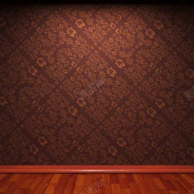 典雅褐色墙纸地板背景背景