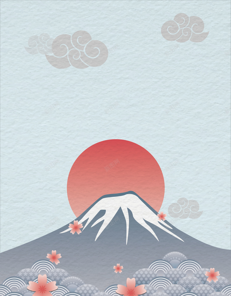 春季樱花富士山插画旅游海报背景矢量图ai设计背景_88icon https://88icon.com 古典 古风 富士山 手绘 文艺 旅游 日式 日本 春天 春季 樱花 水墨 浪漫 清新 矢量图 简笔画山 红日