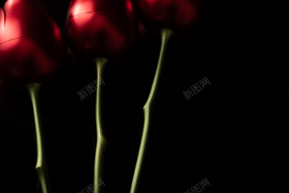 黑色红金属玫瑰2背景