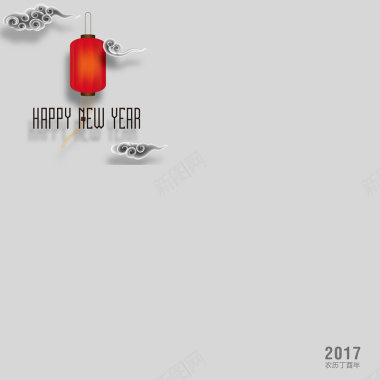 2017新年灯笼背景图背景