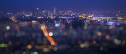城市全景梦幻夜幕下的京城高清图片