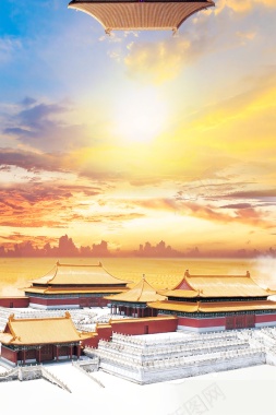 北京之旅北京故宫旅游背景背景