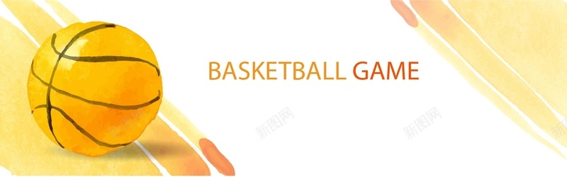 篮球清新背景矢量图背景