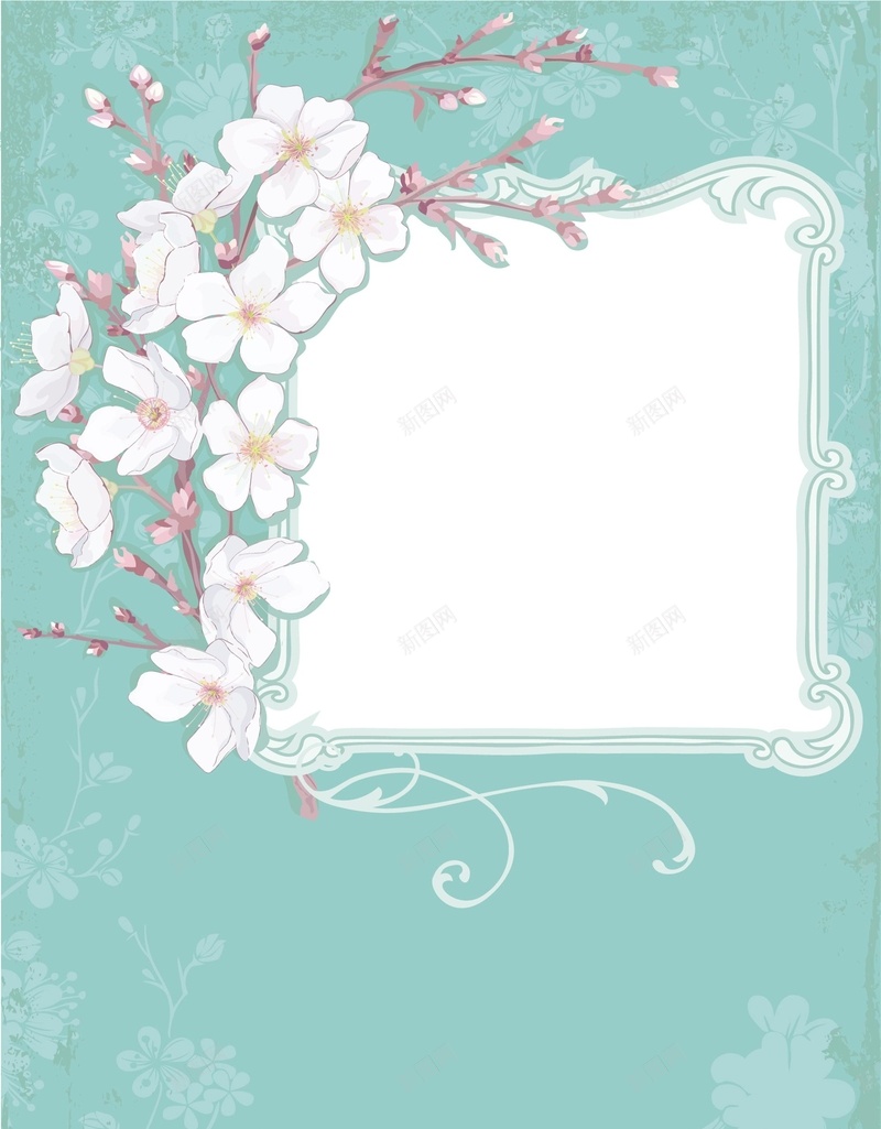 绿色文艺古风花卉简约边框平面广告矢量图ai设计背景_88icon https://88icon.com 古风 平面广告 文艺背景 新品上市 时尚 简约边框 绿色背景 花卉 边框 矢量图