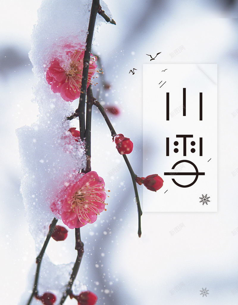 卡通手绘小雪节气psd_88icon https://88icon.com 冬季海报 卡通海报 卡通背景 小雪海报 手绘海报 文艺海报 清新 节气海报