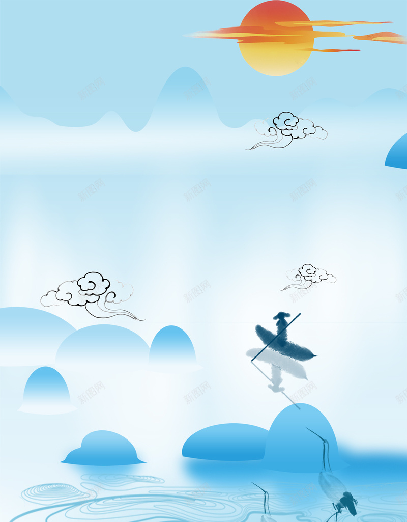 99文艺重阳节小清新蓝色bannerpsd设计背景_88icon https://88icon.com 九月初九 关爱老年人 养老院海报 卡通老年人 夕阳红 敬老院海报 社区 老年文化 老年社区 重阳佳节